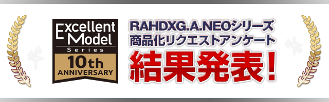 RAHDXG.A.NEOシリーズ 商品化リクエストアンケート結果発表！