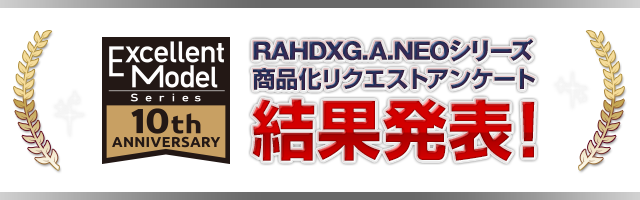 RAHDXG.A.NEOシリーズ 商品化リクエストアンケート結果発表!