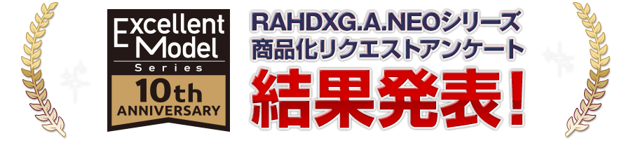 RAHDXG.A.NEOシリーズ 商品化リクエストアンケート結果発表！