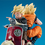 メガトレショップで デスクトップリアルマッコイEX ドラゴンボールZ スーパーサイヤ人孫悟空＆スーパーサイヤ人孫悟飯＆バイク の受注を開始しました！