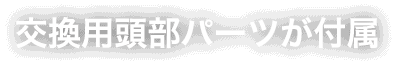 交換用頭部パーツが付属