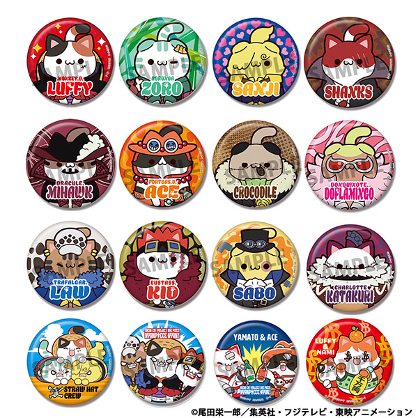 MEGA CAT PROJECT ONE PIECE – NYAN PIECE NYAN! Tin Badge Collection【Repeat】