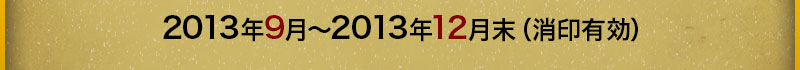 2013年9月～2013年12月末（消印有効）